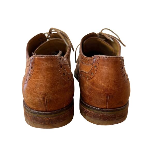 Cole Haan Men's 10 Grand OS Wingtip Oxfords LEATHER Dress Shoes Brown - Picture 4 of 5